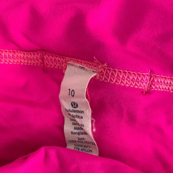 Lululemon hot pink tennis skirt size 10 - Picture 3 of 3